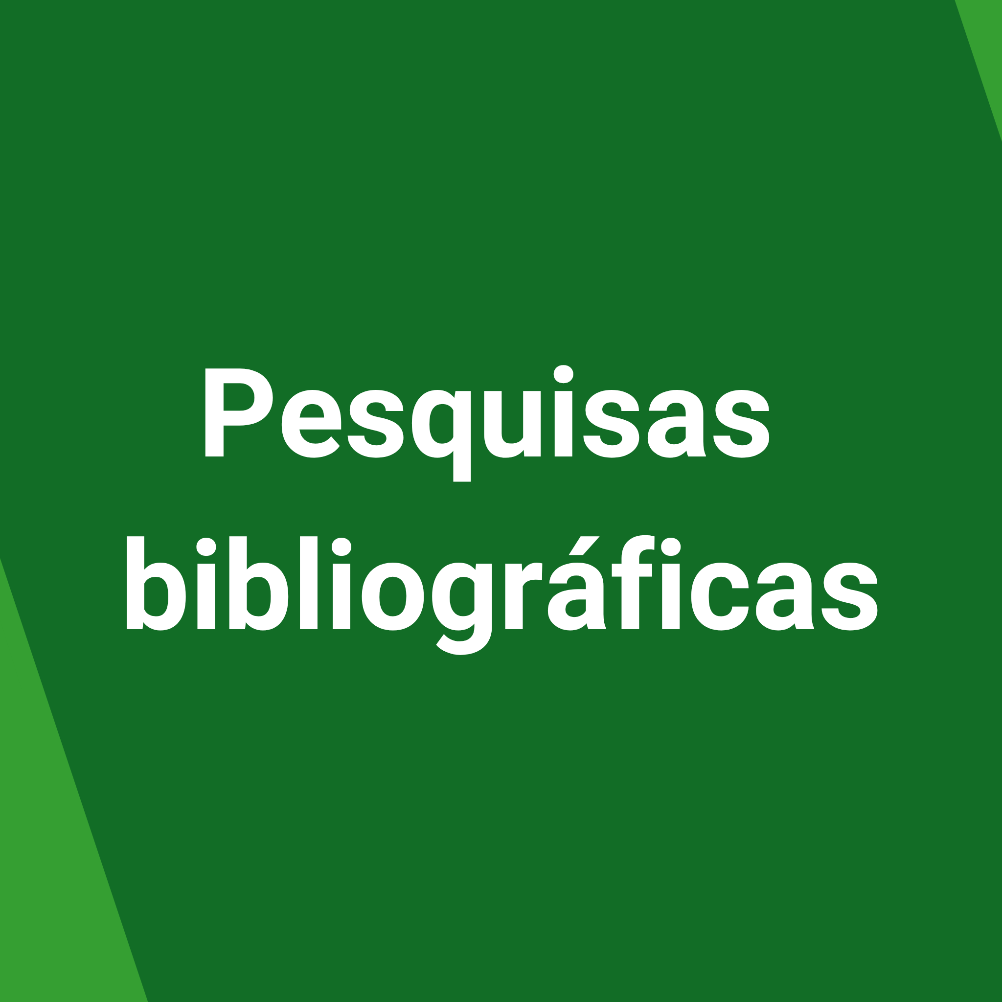 Pesquisas bibliográficas