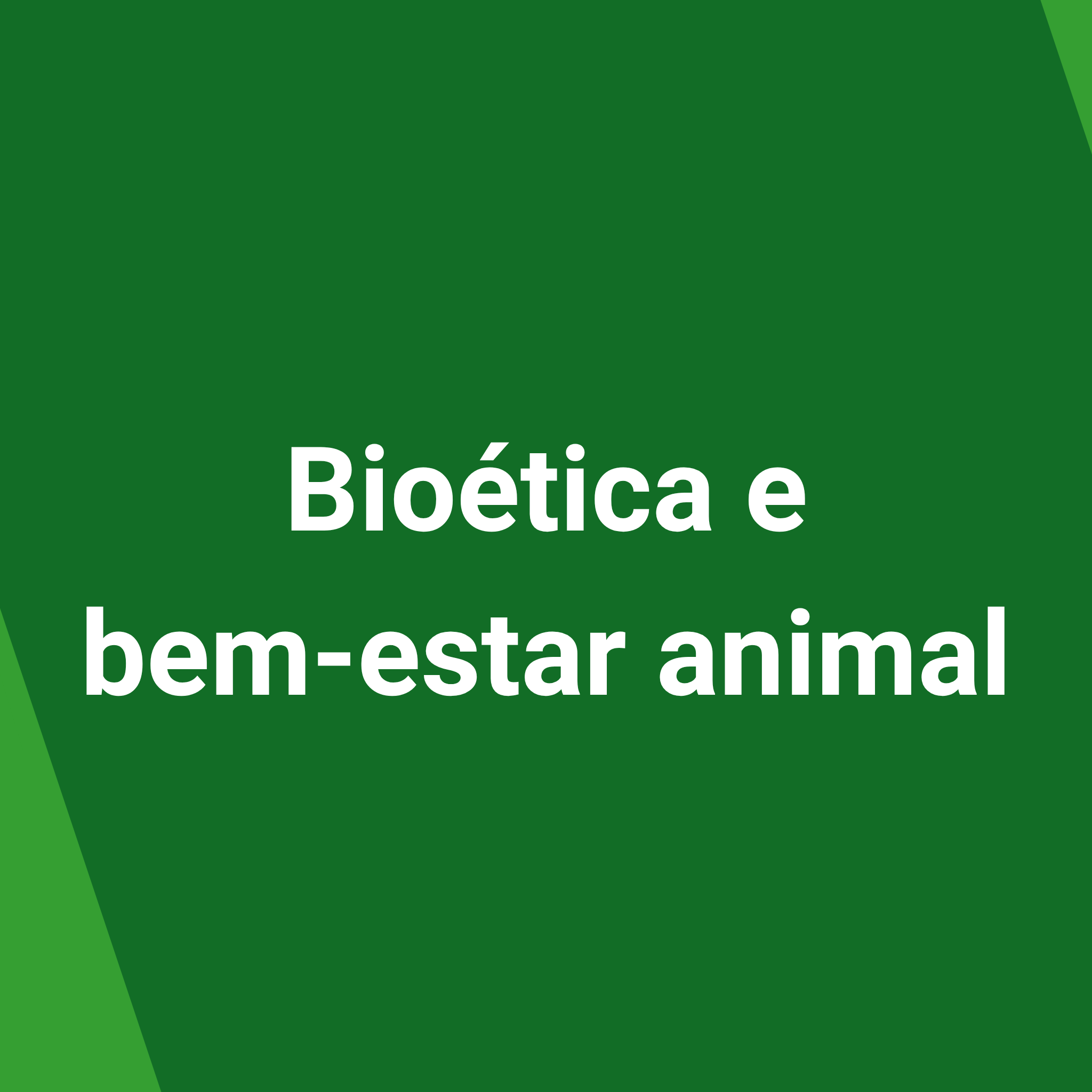 Bioética e bem-estar animal