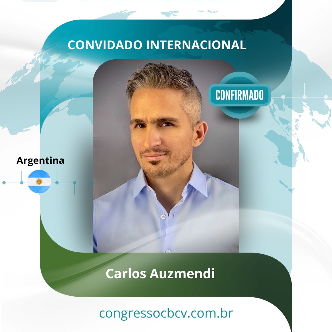Carlos Auzmendi é convidado internacional confirmado no CBCV 2026