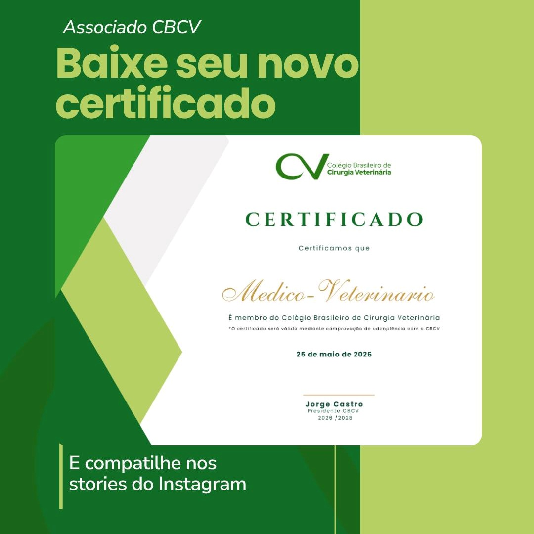 Baixe seu novo certificado do CBCV